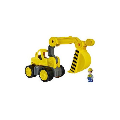 BIG Power-Worker Midi Bagger mit Figur 800054835 Spielzeugauto