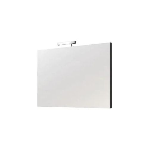 Spiegel mit LED-Aufsatzleuchte Edia, mit Schalter, 850 x 554 mm