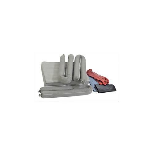 Leckage Notfallset universell grau, 50 l Aufnahme, 46 Teile, in Transportbox
