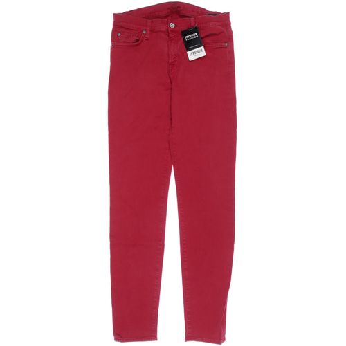 7 for all mankind Damen Jeans, rot, Gr. 27