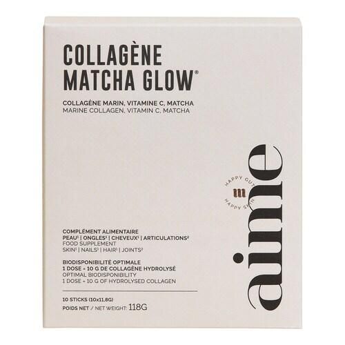 Aime - Collagen Matcha Glow - Nahrungsergänzungsmittel - matcha Glow Boite De 10 Sticks Relaunch