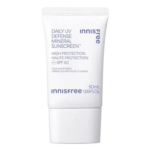 Innisfree - Mineralische Sonnencreme Fürs Gesicht Für Den Alltag Spf 50 - Uva- / Uvb-schutz - sunscreens Minéral Quotidien 50ml