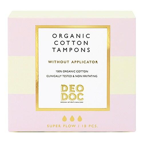 Deodoc - Tampons - Bio-baumwolle - organic Cotton Tampons Super 18pcs