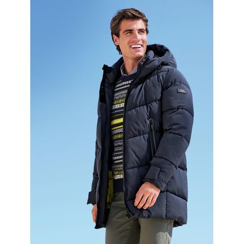 Tijdloze watté-parka Bugatti blauw