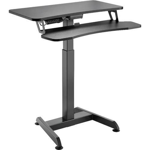 LogiLink Stehtisch EO0014 Schwarz EO0014 Farbe der Tischplatte: Schwarz elektrisch höhenverstellbar, ergonomisch, Tastaturablage (ausziehbar) max. Höhe: 1220 mm