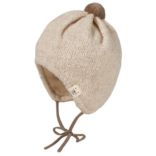 MAXIMO Strickmütze, aus weicher Wollmischung mit kontrastfarbigen Pompon