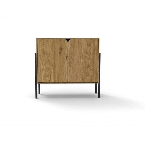 andas Sideboard »Finton«, Kommode mit 2 Türen, Korpuss aus massiver Eiche