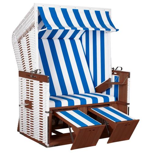 deVries Strandkorb Profi Nordsee Sylt PVC white Des. 991