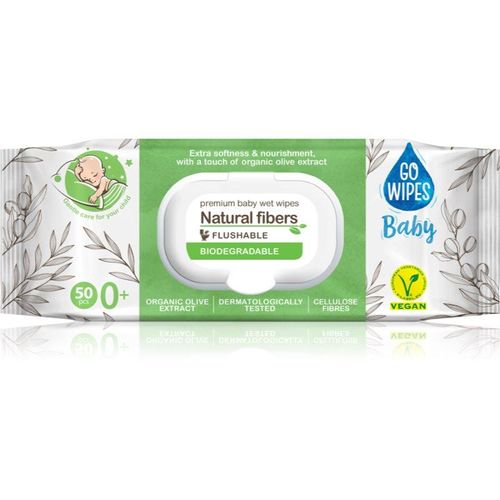 GoWipes Baby Natural Fibers lingettes douces pour bébé pour peaux sensibles 0+ 50 pcs Image