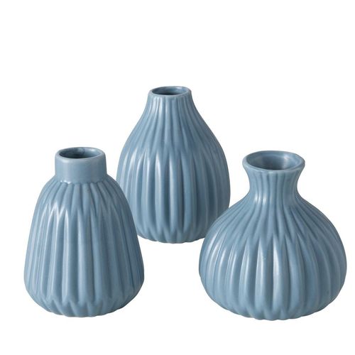 Boltze Vase Esko 3er-Set, Blau