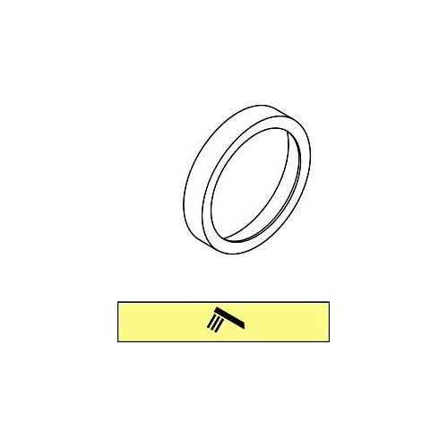 Ideal Standard Dekorring DEA, mit Symbol Handbrause A860855AA Armaturenmodule, Chrom