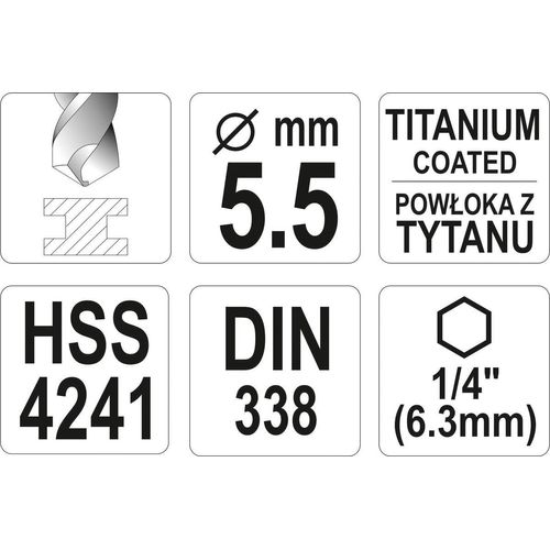 YATO Metallspiralbohrer YT-44763