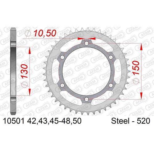 AFAM Kettenrad 10501-47