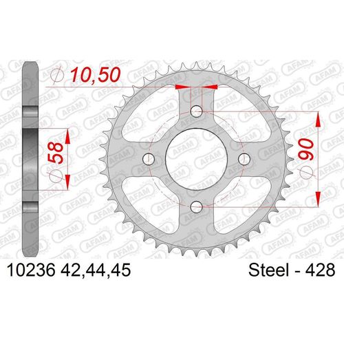 AFAM Kettenrad 10236-44