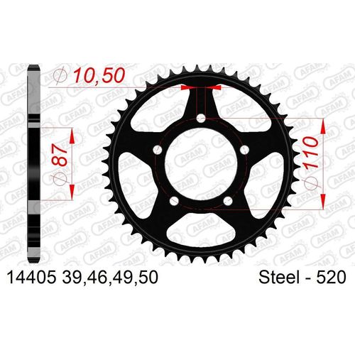 AFAM Kettenrad 14405-39