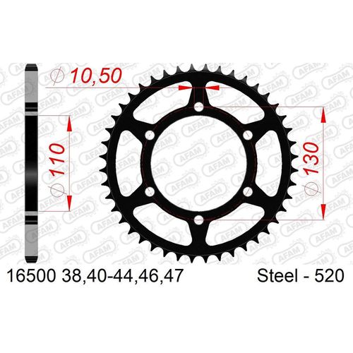 AFAM Kettenrad 16500-41