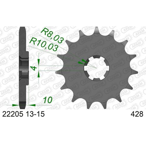 AFAM Kettenritzel 22205-15