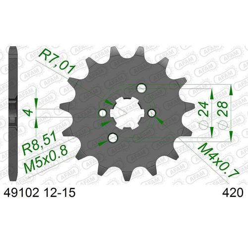 AFAM Kettenritzel 49102-14