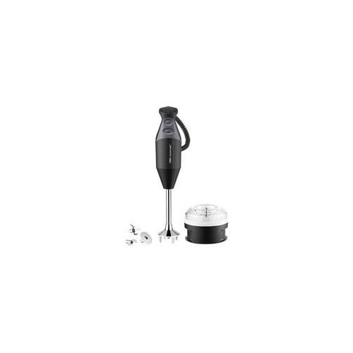 Stabmixer ESGE-Zauberstab M 200 BBQ schwarz, 200 Watt, mit 3 Messern, Processor und Becher-Set mit Deckeln