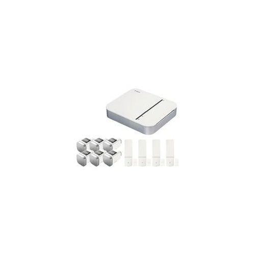 Smart Home Starterset Heizen Pro, Heizungssteuerung 1x Bosch Smart Home Controller, 6x Smart Home Heizkörper-Thermostat II, 4x Smart Home Tür-/Fensterkontakt II