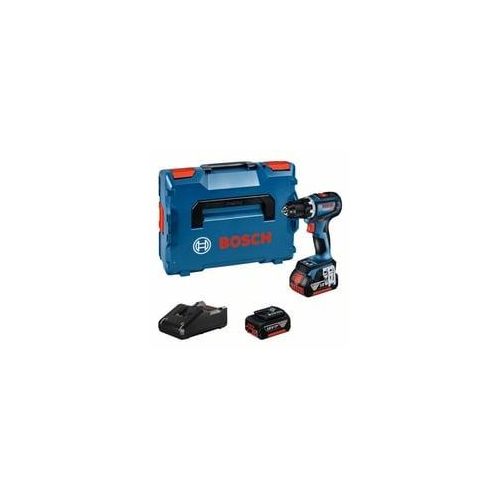 Akku-Bohrschrauber GSR 18V-90 C Professional, 18Volt blau/schwarz, 2x Li-Ionen Akku 5,0Ah, in L-BOXX