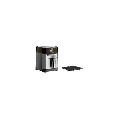 Heißluftfritteuse 2-in-1 Easy Fry & Grill Deluxe edelstahl/schwarz, 1.400 Watt, Korb 4,2 Liter