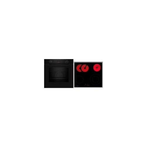 BX36B, Backofen-Set schwarz/edelstahl