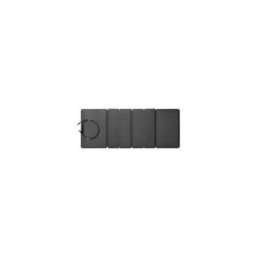 160W Tragbares Solarpanel schwarz