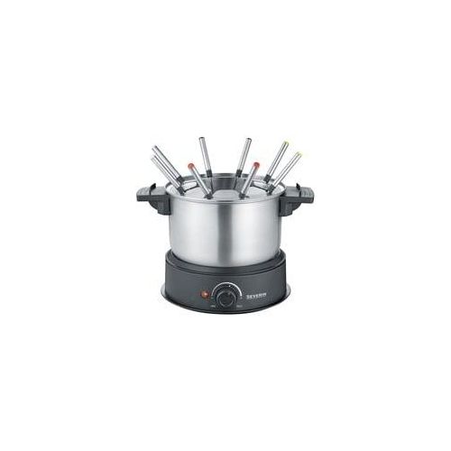 Fondue FO 2470 edelstahl/schwarz, 1.500 Watt, Topf 1,4 Liter