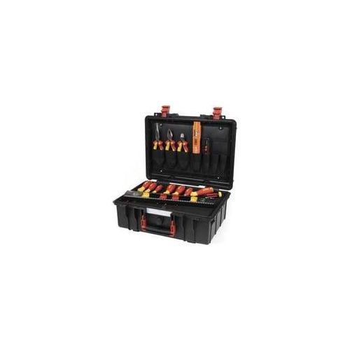 Werkzeug-Set Basic Set L electric rot/gelb, 18-teilig, mit Koffer