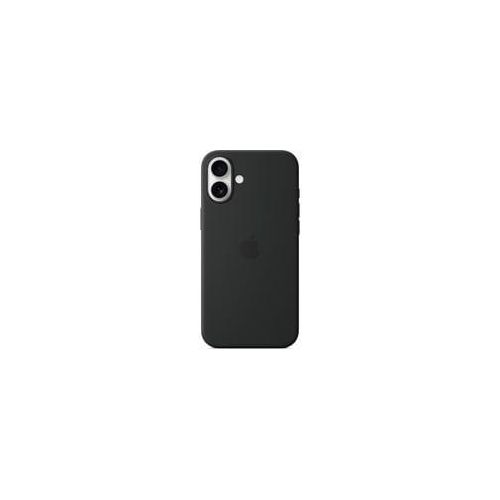 Silikon Case mit MagSafe, Handyhülle schwarz, iPhone 16 Plus