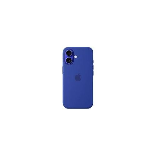 Silikon Case mit MagSafe, Handyhülle blau, iPhone 16