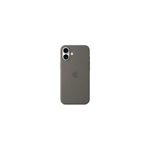 Silikon Case mit MagSafe, Handyhülle grau, iPhone 16 Plus