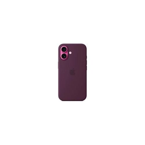 Silikon Case mit MagSafe, Handyhülle pflaume, iPhone 16