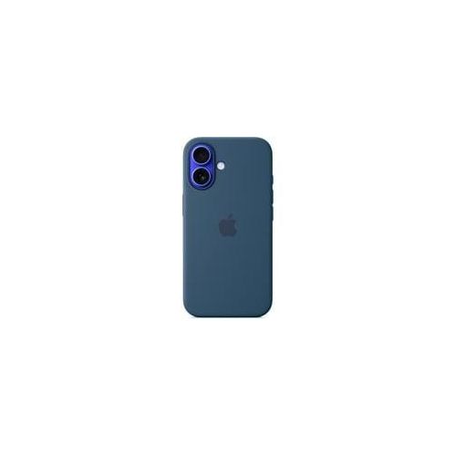 Silikon Case mit MagSafe, Handyhülle dunkelblau, iPhone 16