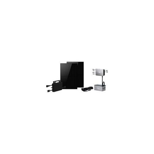 Balkonkraftwerk-Set BKW800/810_FULL BLACK 0% + Solarflow 960Wh 0% MWST, inkl. HMS-800W-2T WIFI, Zendure SolarFlow Set 960Wh