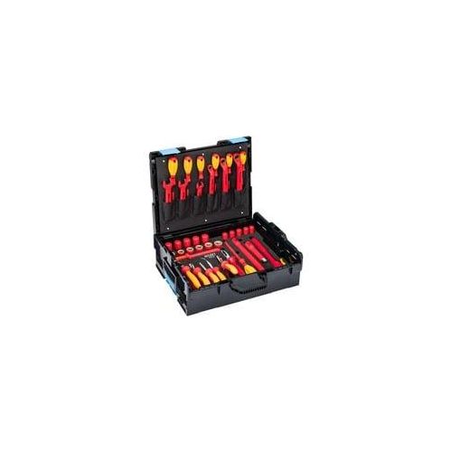 Werkzeug-Set 150/39 Hochvolt, schutzisoliert VDE, 39-teilig rot/gelb, 1/2