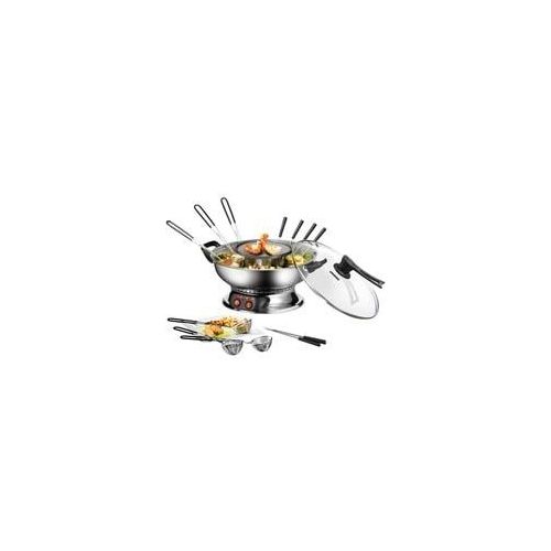 Asia-Fondue 48746 edelstahl/schwarz, 1.950 Watt