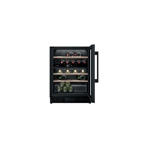 KUW21AHG0 Serie 6, Weinkühlschrank schwarz, 2 Temperaturzonen