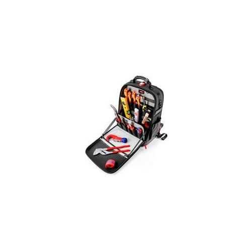 Werkzeugrucksack Modular X18 Sanitär, Werkzeug-Set schwarz, 17-teiliges Sortiment