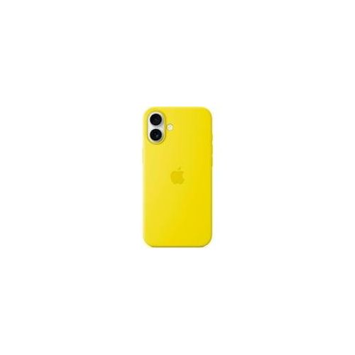 Silikon Case mit MagSafe, Handyhülle gelb, iPhone 16 Plus