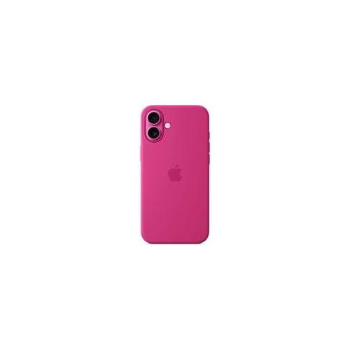 Silikon Case mit MagSafe, Handyhülle fuchsia, iPhone 16 Plus