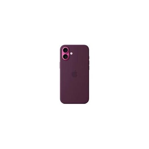 Silikon Case mit MagSafe, Handyhülle pflaume, iPhone 16 Plus