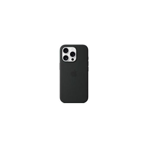 Silikon Case mit MagSafe, Handyhülle schwarz, iPhone 16 Pro