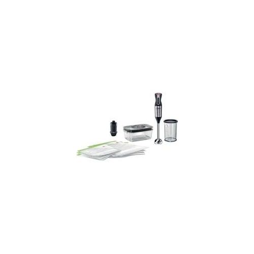 Stabmixer ErgoMixx Style MS6CM61V2 edelstahl/schwarz, 1.000 Watt, mit Vakuum-Frischhaltesystem