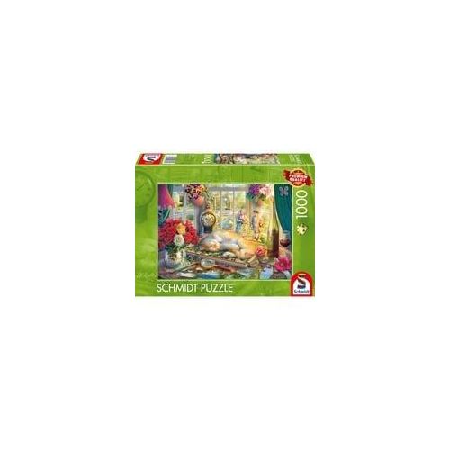 Puzzlezeit mit Katze 1000 Teile