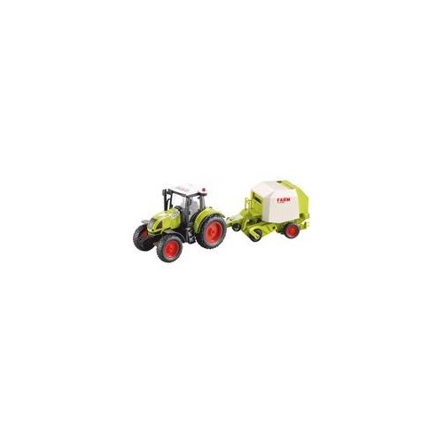 Traktor mit Rundballenpresse, Spielfahrzeug
