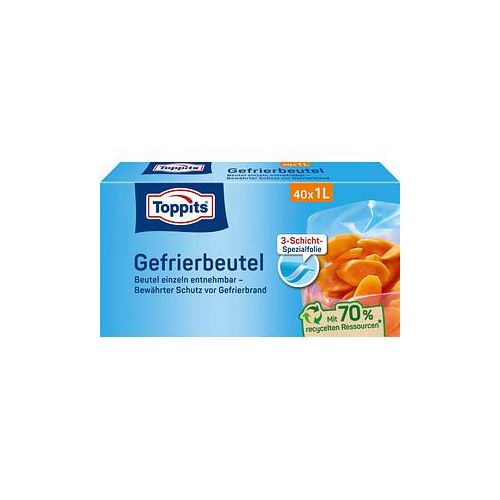 40 Toppits Gefrierbeutel 1,0 l