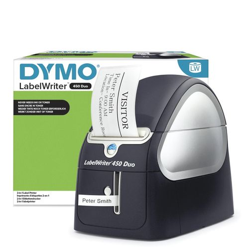 DYMO® LabelWriter™ 450 Duo, Kombi-Drucker aus LabelWriter™ und LabelManager™, USB, 300/180 dpi, Thermodirekt- bzw. -tran