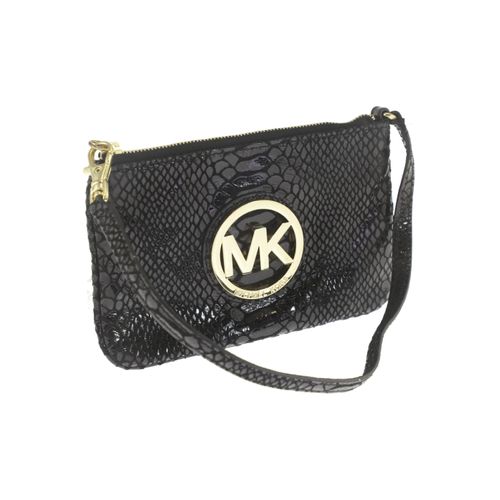 Michael Michael Kors Damen Portemonnaie, schwarz, Gr.